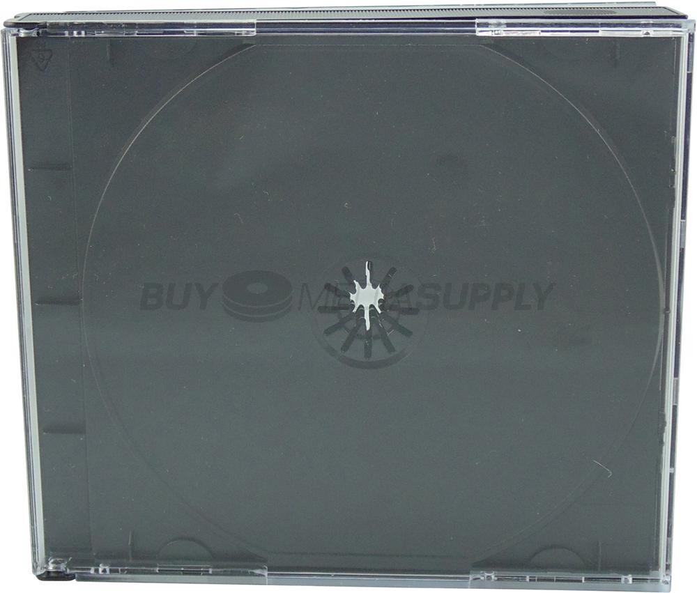22mm Black Quad 4 Discs CD Jewel Case Lot