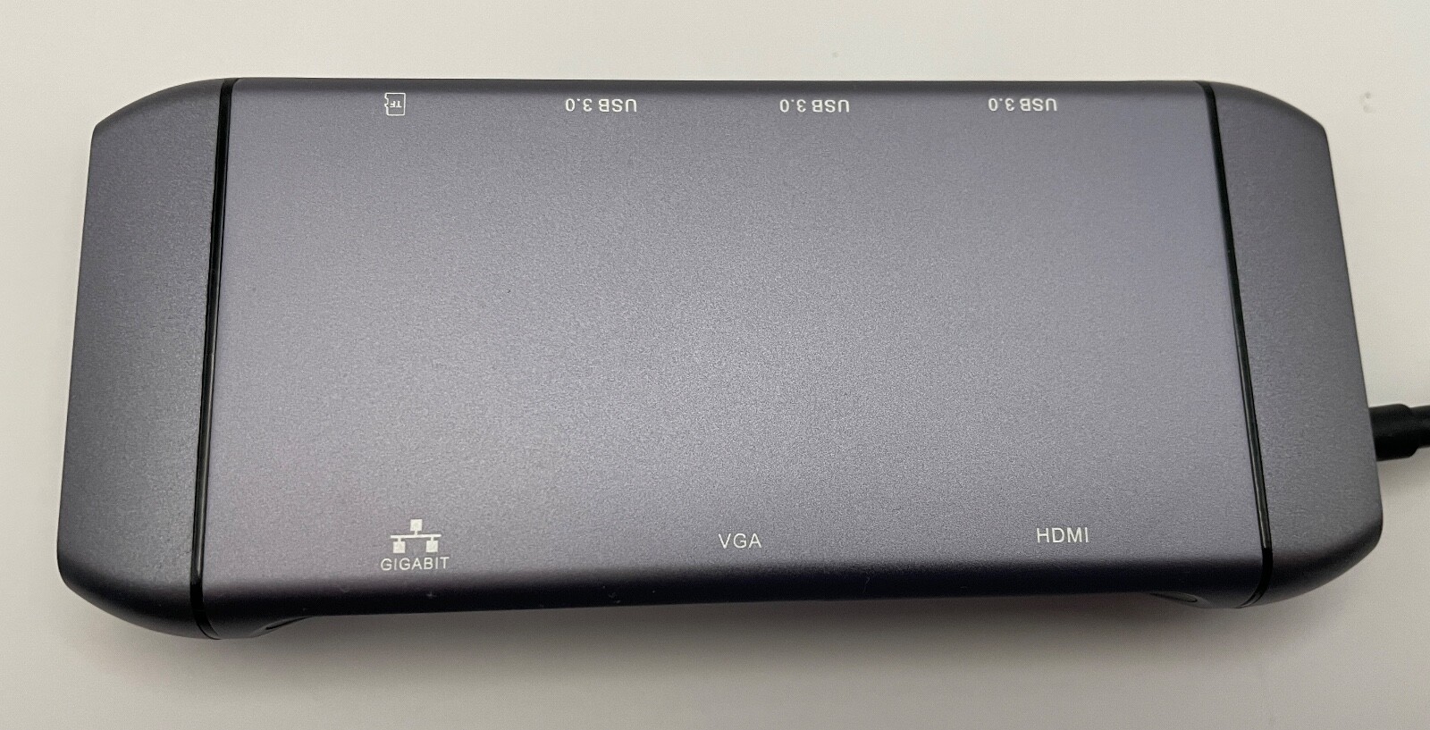USB-C 9 port adapter BY CLIK, USB 3.0, VGA, HDMI, RJ45, SD/TF, Power Delivery