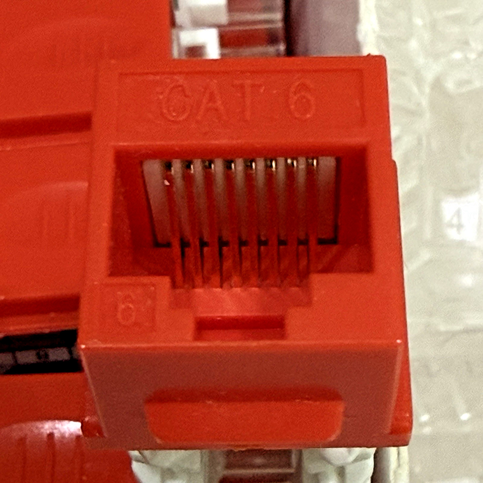 96 Pack Cat6A RJ45 Keystone Jacks 110 Punch Down 8P8C Network Ethernet Connector