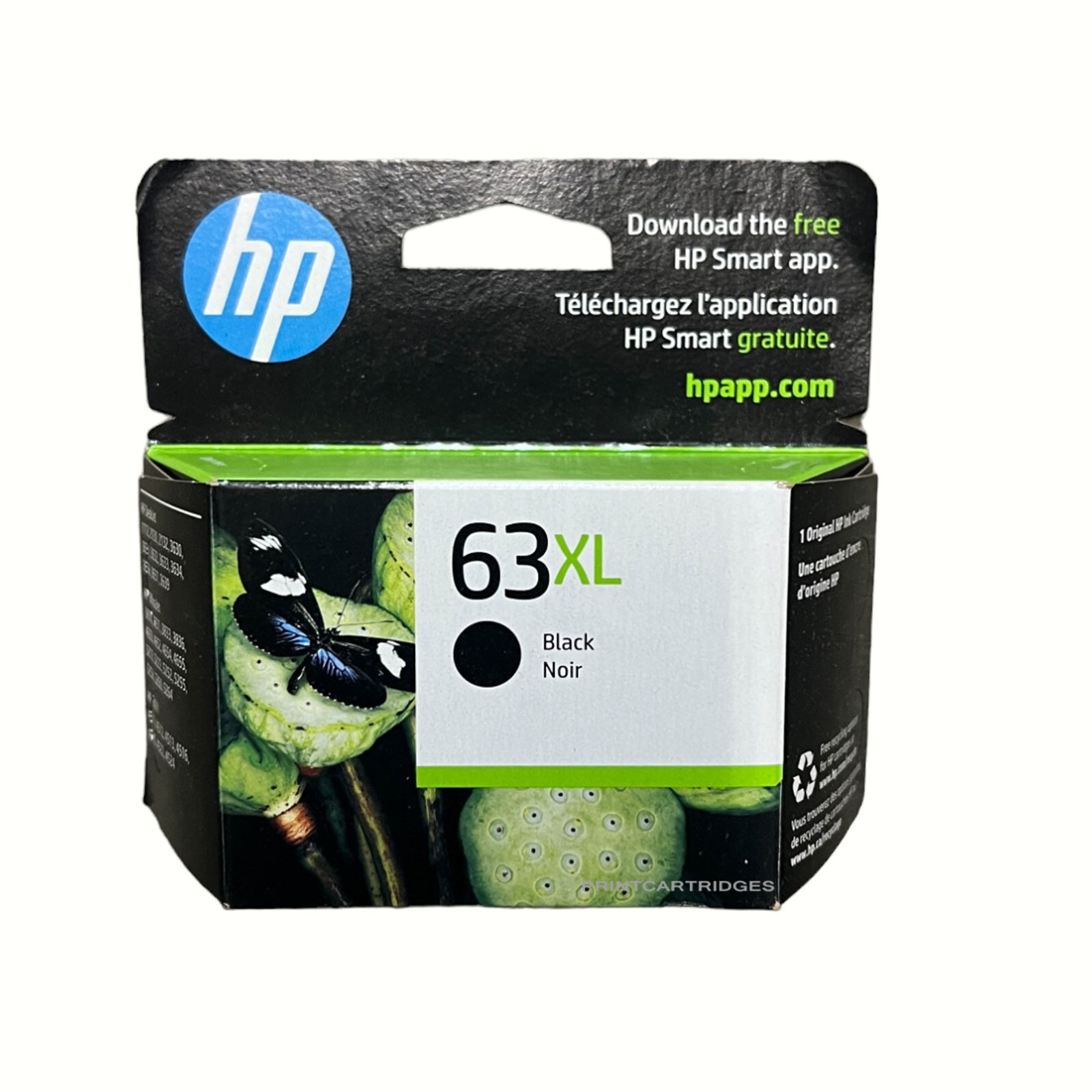 HP 63XL Black Genuine Ink Cartridge In Retail Box Not Expired