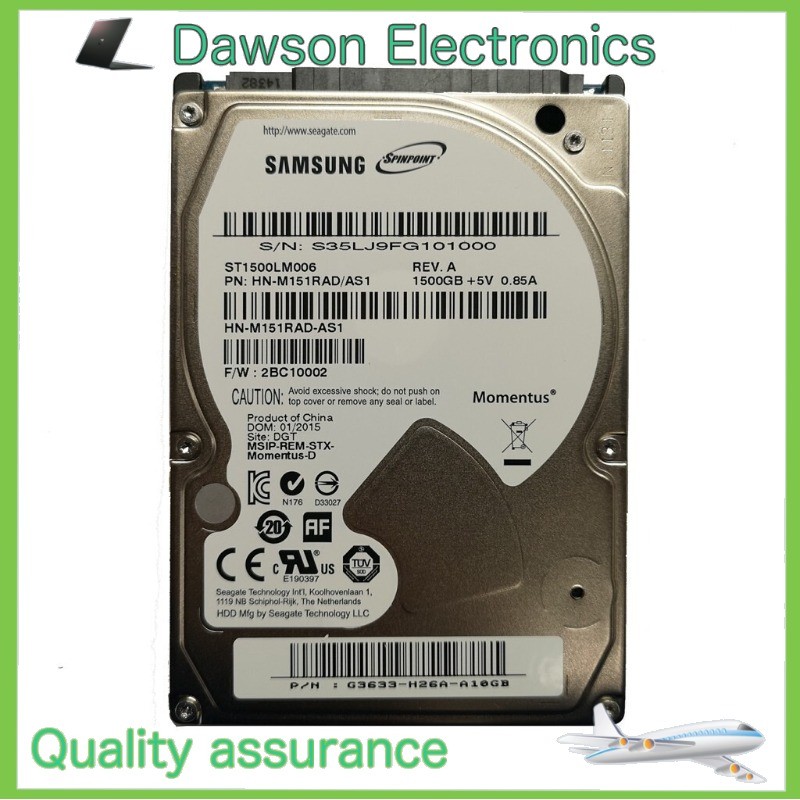 Samsung Spinpoint M9T 1.5 TB ST1500LM006 5400 RPM 2.5″ Internal HDD Hard Drive
