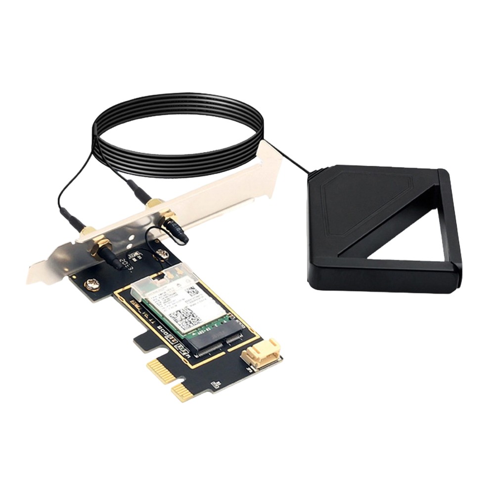 RTL8852BE WIFI6 Card with Magnetic Antenna AX1800 802.11ax BT5.2 PCI-E WiFi 8372