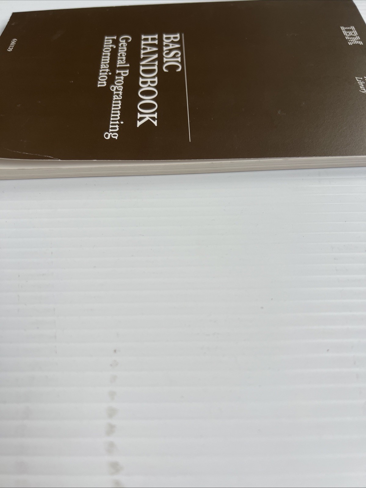 IBM Personal Computer BASIC Handbook 1984 Vintage PC General Programming Info