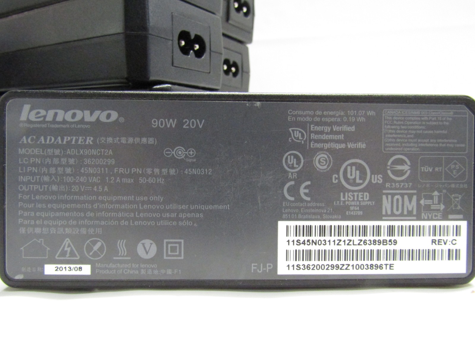 Lot of 31 Genuine OEM Lenovo Mixed Model 90W 20V 4.5A Big Barrel Laptop Charger