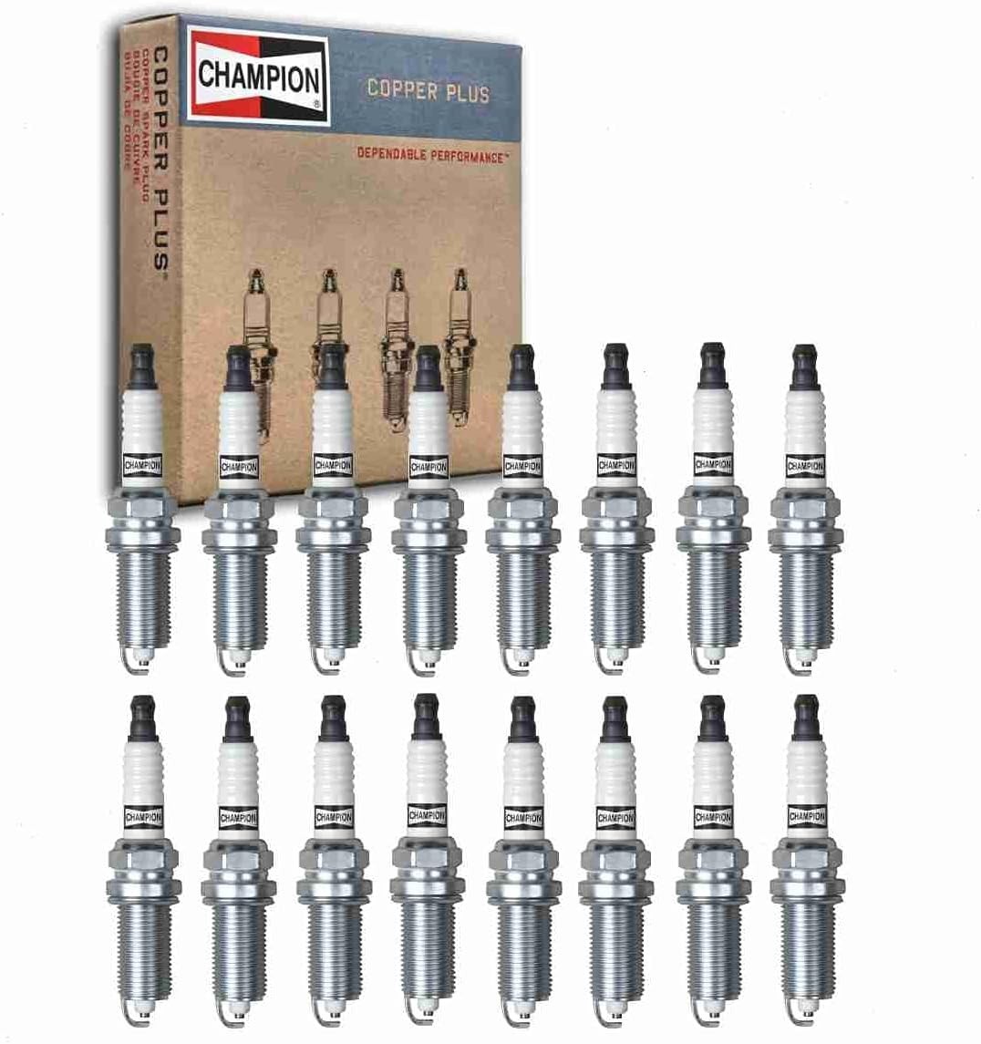 16 pc Champion Copper Plus Spark Plugs compatible with Ram 1500 5.7L V8 2011-202