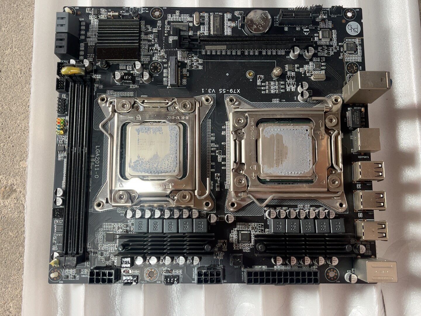 MATX dual socket LGA2011 X79 motherboard Intel chipset C602 Xeon E5 2600 v1 v2