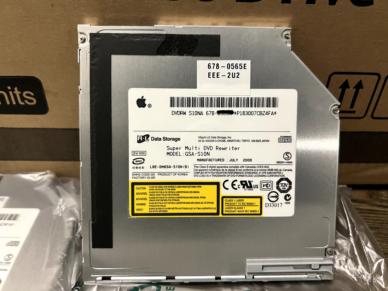 GSA-S10N IDE DVD-RW Superdrive for Apple MacBook & MacBook Pro, New!
