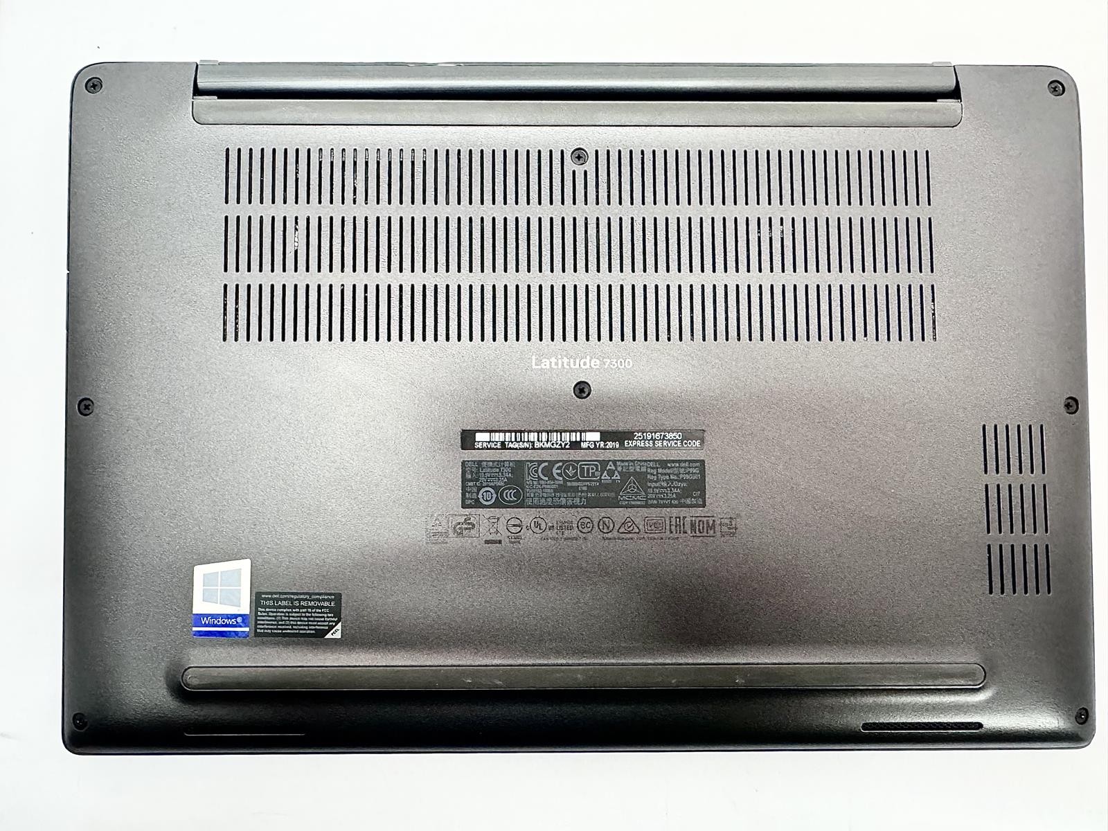Dell Latitude 7300, Intel Core i7-8665U CPU @ 1.90GHz, 16GB, 256GB NVMe. 4446