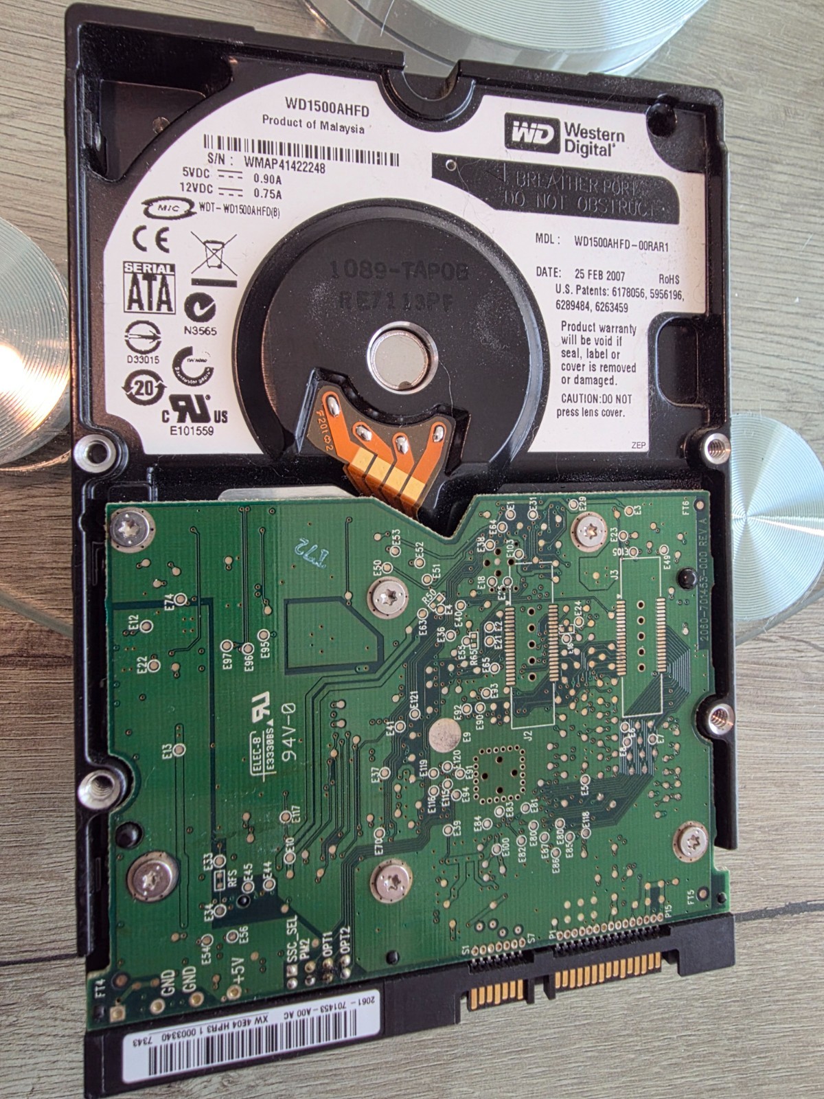 Western Digital WD1500AHFD Raptor *WORKING** 150GB 10k RPM SATA 3.5″ Hard Drive