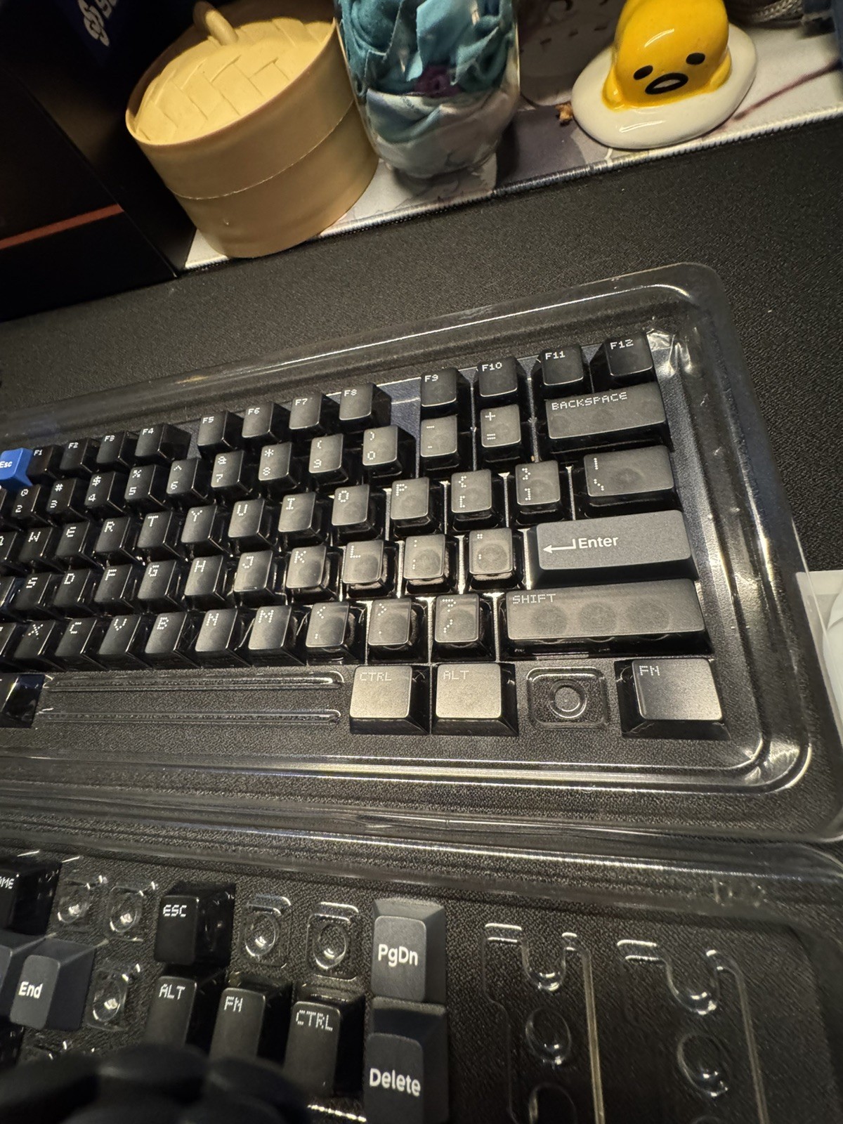NuPhy WH80 Wireless Magnetic Gaming Keyboard HE 80% Black Open Box Dot Keycaps