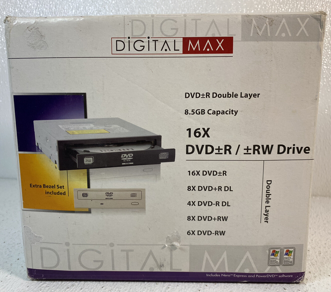 Digital Max 16X DVD+R/ +RW Drive 8.5 GB Capacity Double Layer NOS