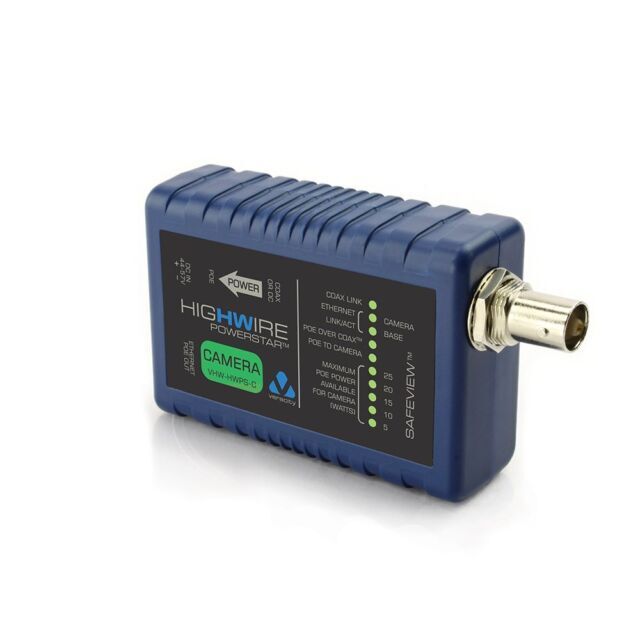 Veracity VHW-HWPS-C HIGHWIRE Powerstar Ethernet and PoE Over Coax Camera Unit