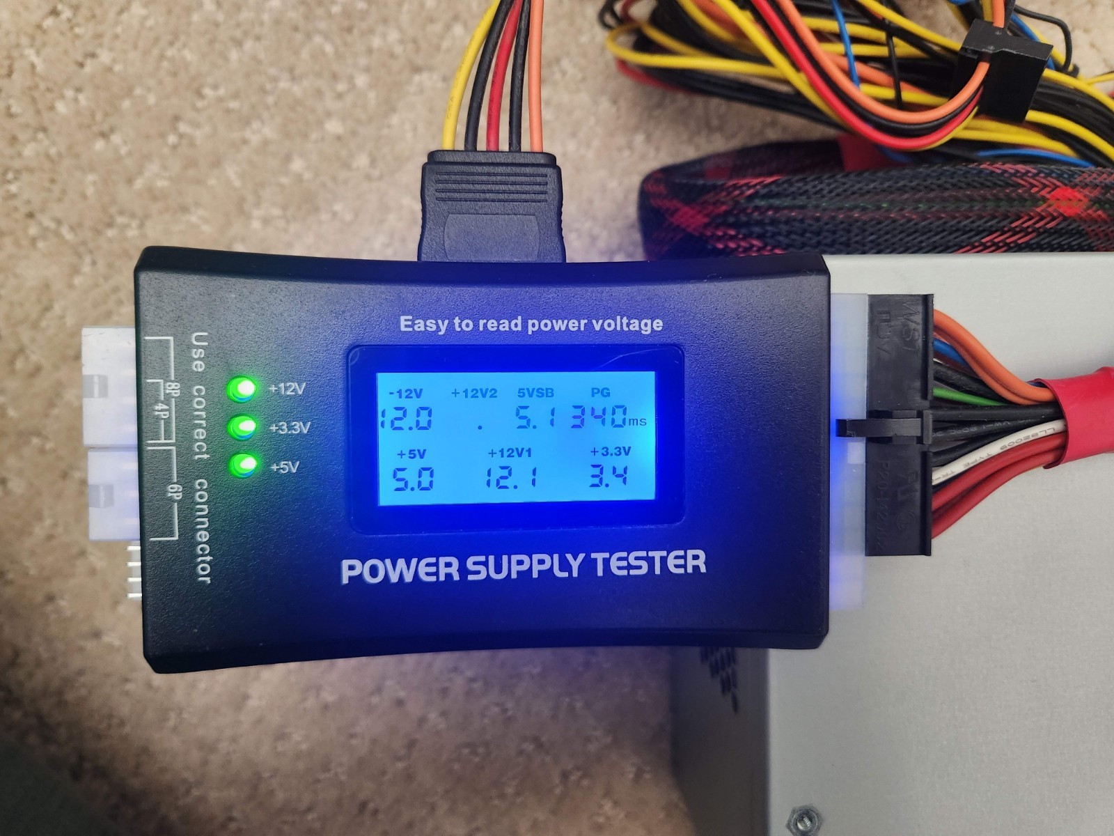 Antec True 480W ATX Power Supply PSU – Tested (see photo)
