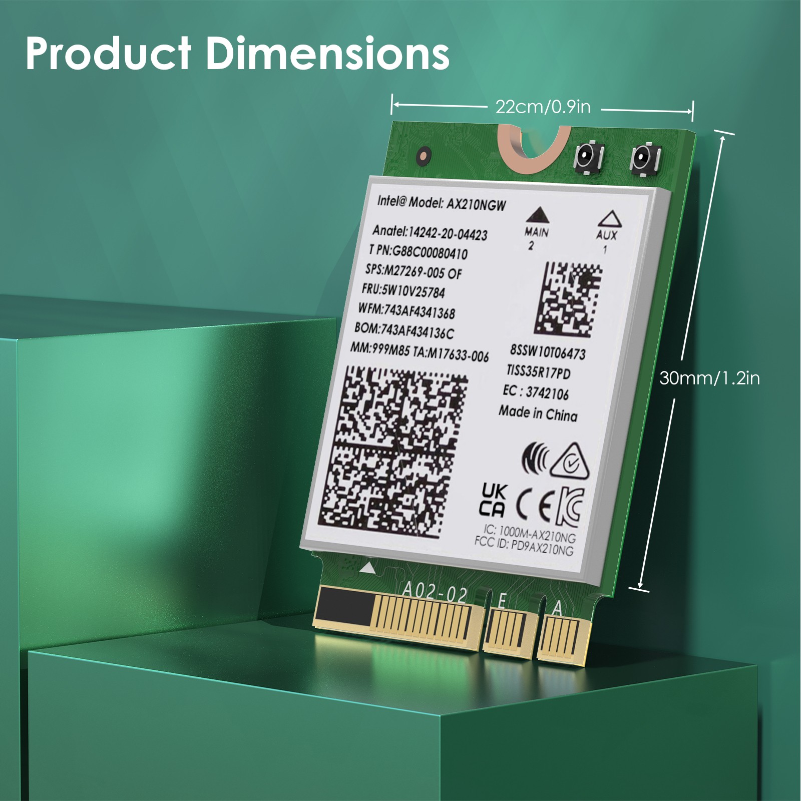 WiFi7 BE200 Wireless Card Tri-band WiFi 6E AX210 Network Card for Laptop Desktop