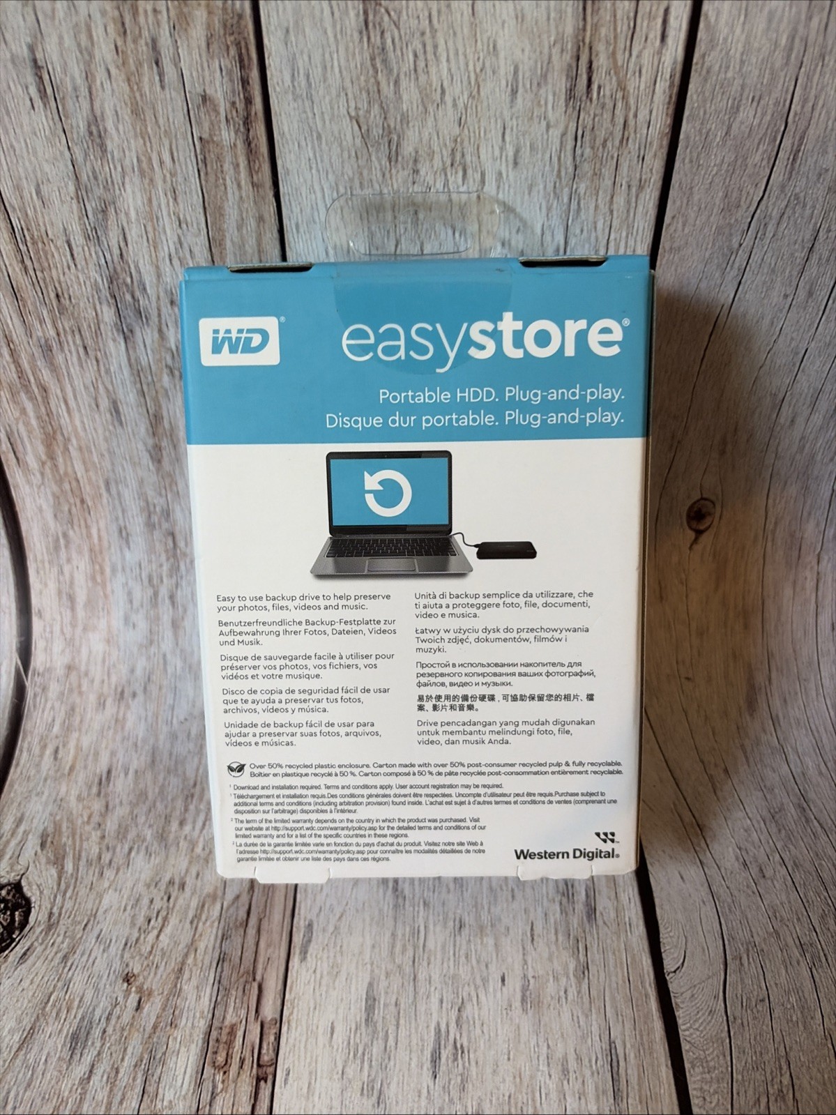 WD – Easystore 6TB External USB 3.2 Gen 1 Portable Hard Drive – Black