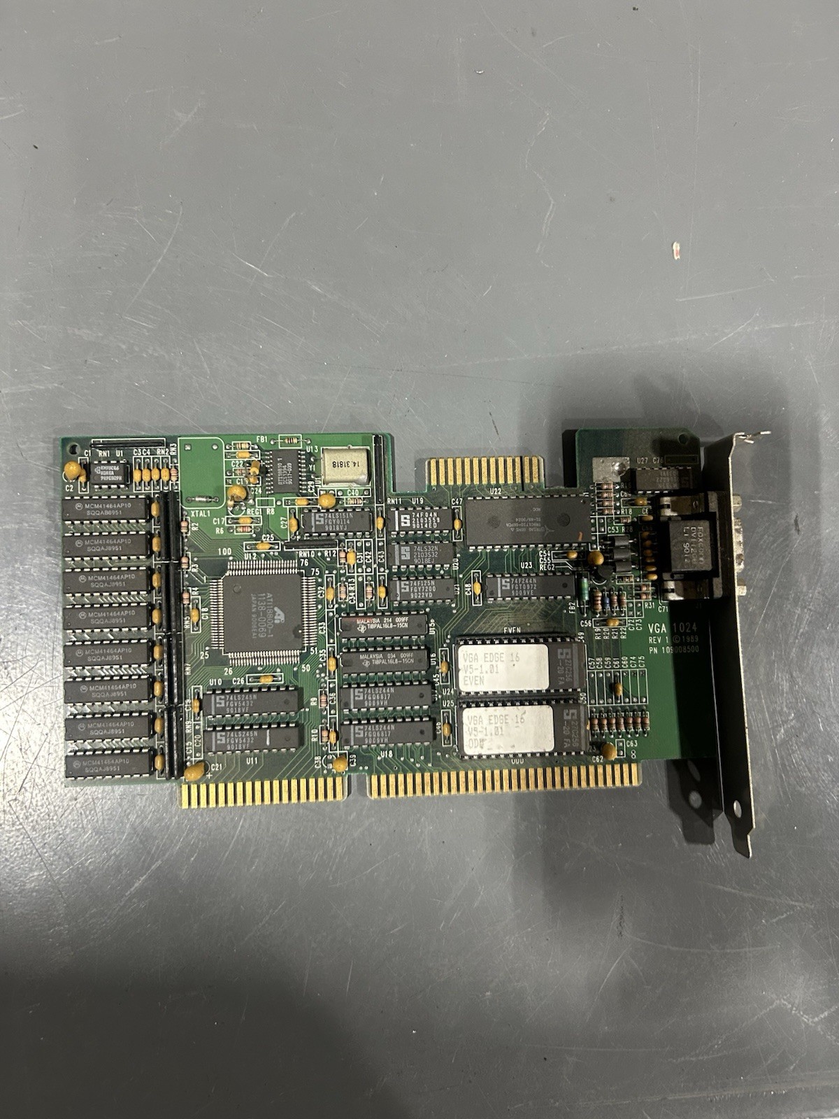 Vintage ATI VGA Edge 16 256kb ISA VGA Video Card – Working