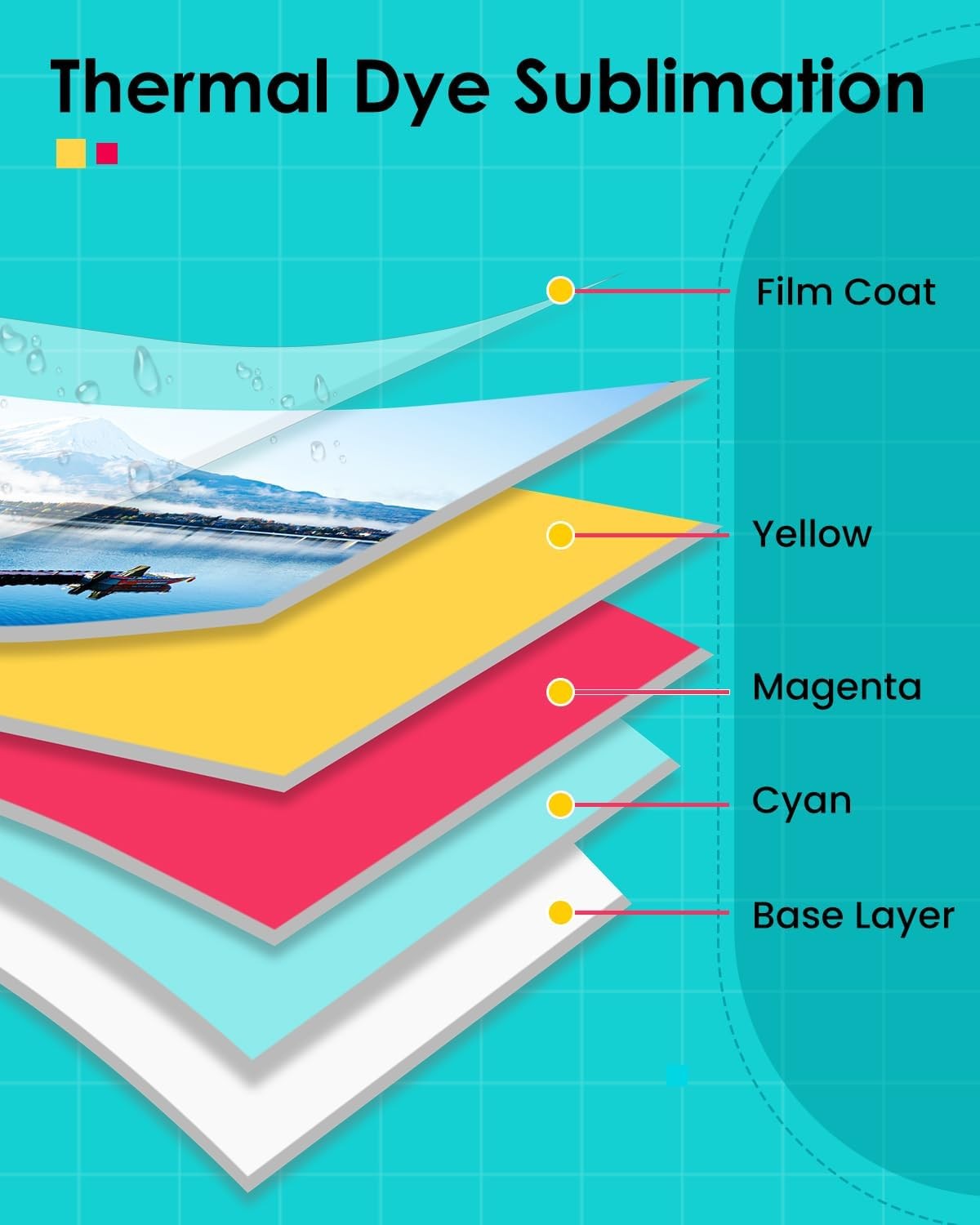 Compatible with Liene Amber M100/M200/M110/M210 4″ x 6″ Photo Printer 80 Sheets