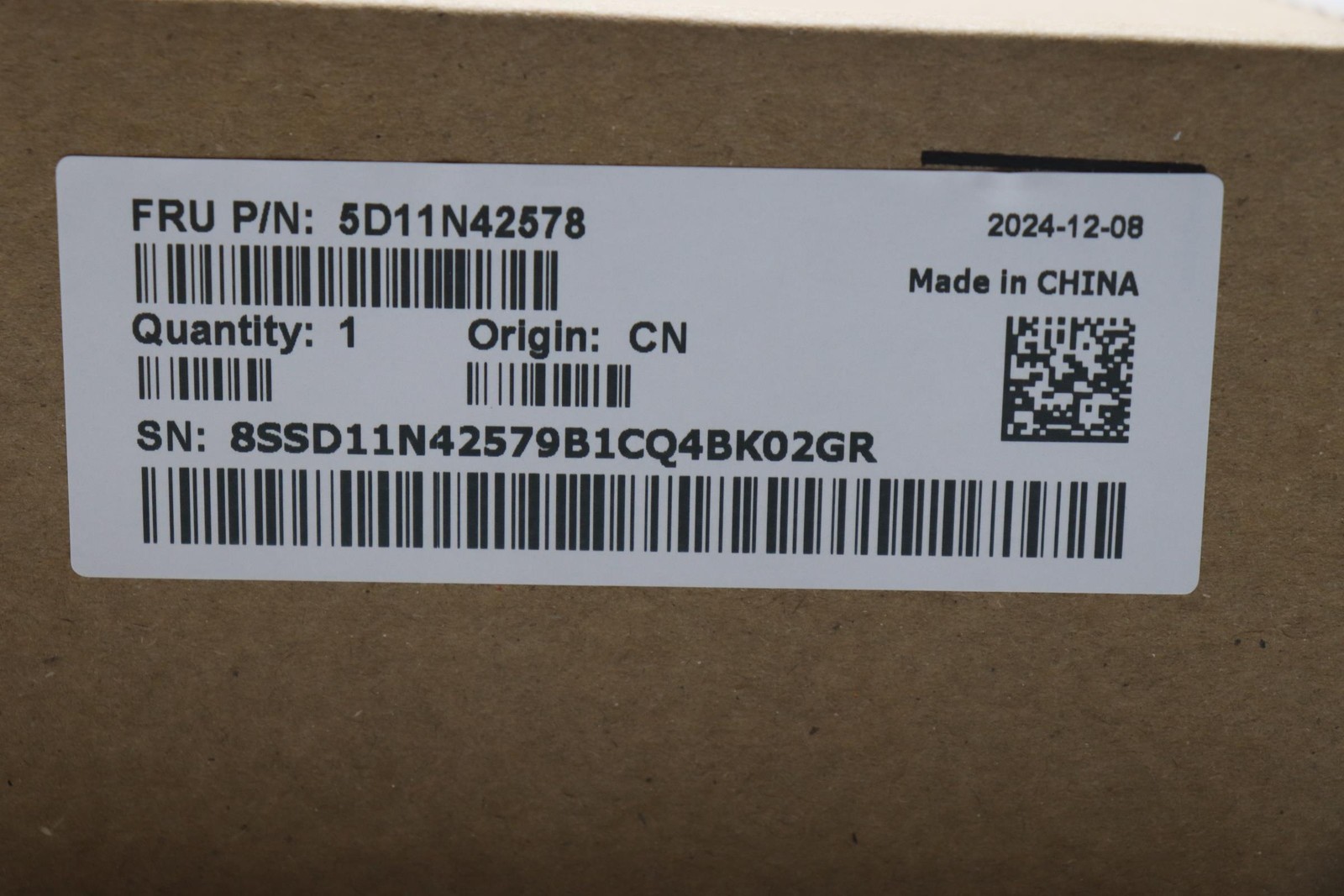 5D11N42578 FRU BOE NE160QDM-NZB V8.0 16.0