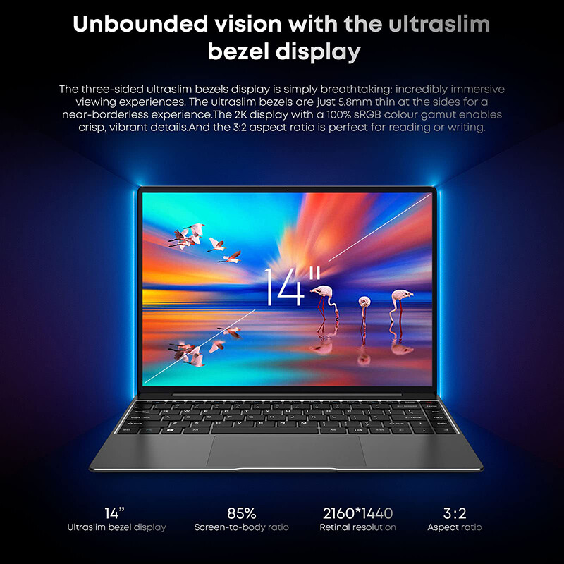 CHUWI CoreBook X 14.1” Laptop Intel Core i5-1035 4.4GHz 16GB RAM 512GB SSD W11H