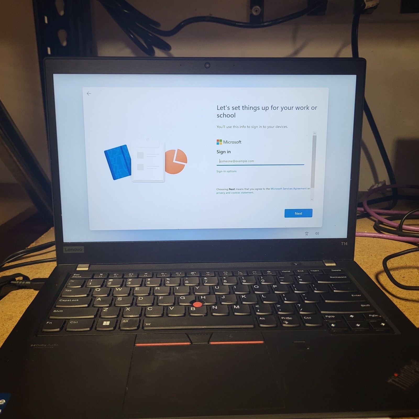 Scratched LCD Lenovo ThinkPad T14 Gen 2 Intel i5-1145G7 2.6GHz 16GB 512GB SSD