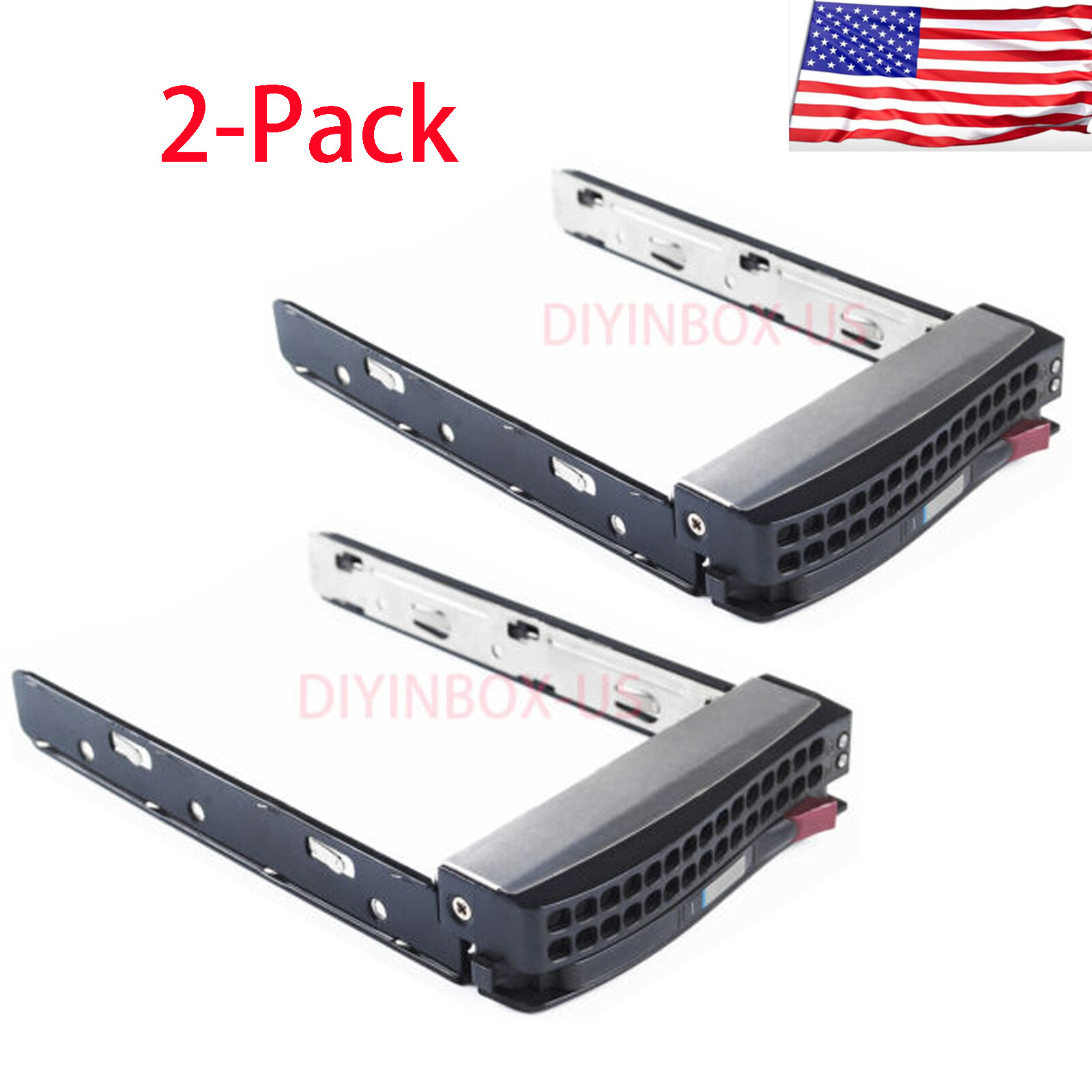 2-Pack Hot Swap 3.5″ SAS SATA Supermicro 01-SC93301-XX00C003 MCP-220-00024 Caddy