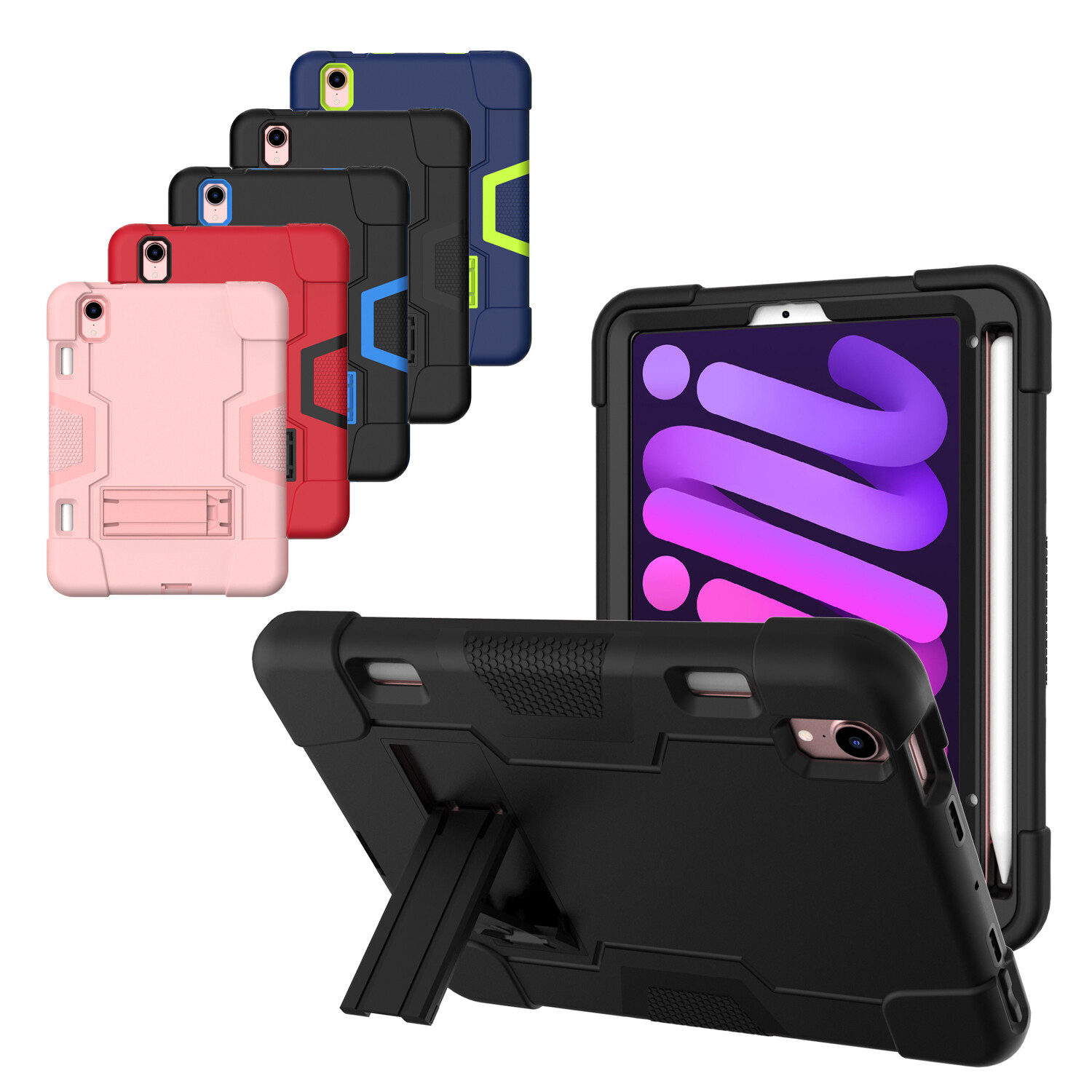 For Apple iPad Mini 6 6th Gen Case 2021 8.3″ Hybrid Heavy Duty Shockproof Cover