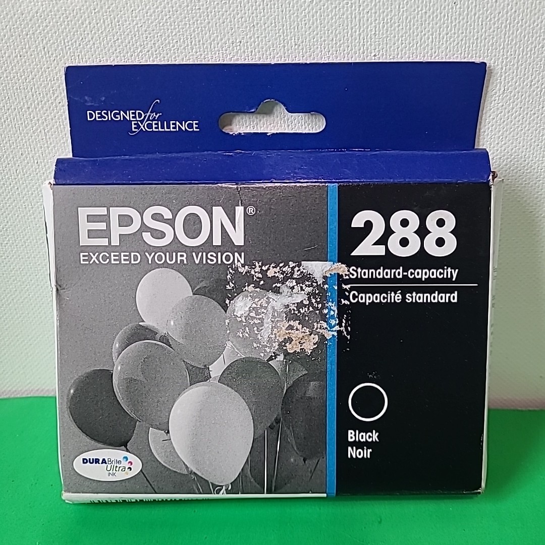 Genuine Epson 288 2pk Ink Cartridges Black T288120-D2 Unexpired EXP 2027