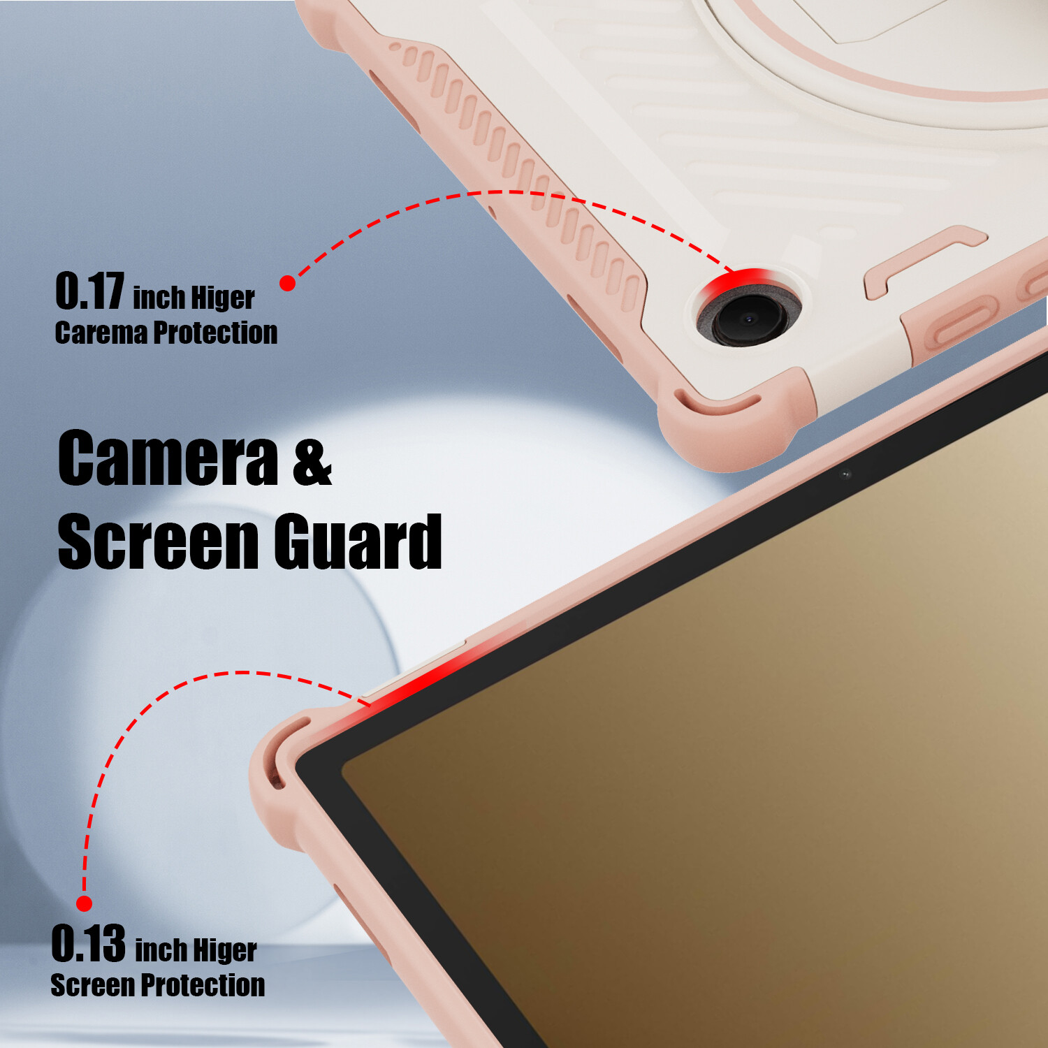 For Samsung Galaxy Tab A11+ 360° Rotatable Tablet Case Cover / Screen Protector