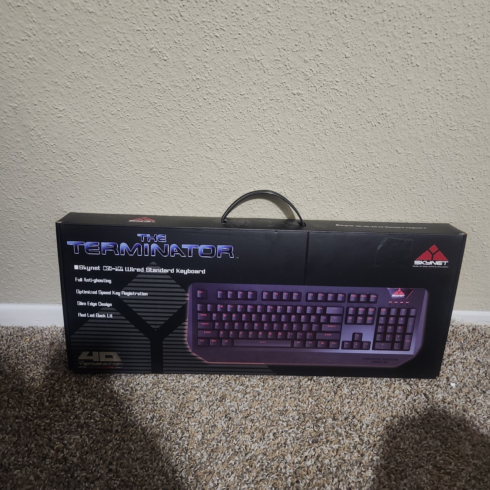 The Terminator 40th Anniversary SKYNET LED Keyboard GameStop Exclusive SEALED