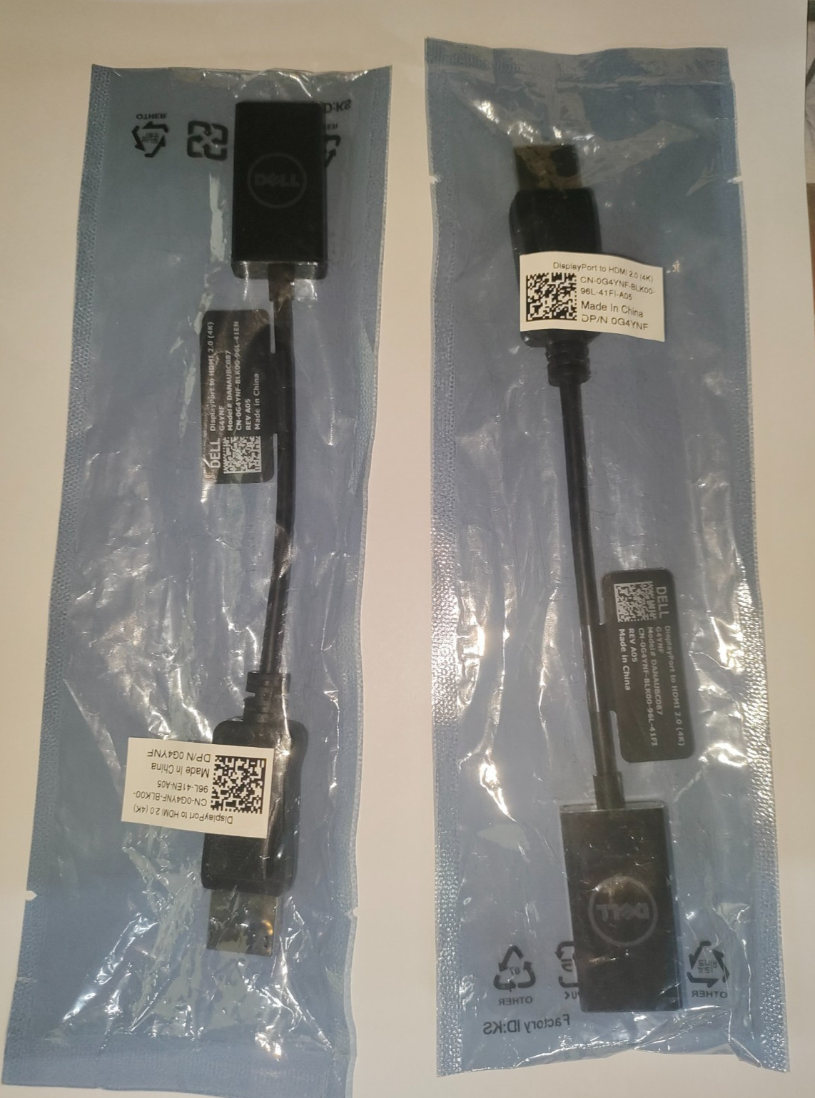2 Pcs NEW Dell DisplayPort (Male) to HDMI 2.0 (Female) 4K Adapter – DANAUBC087