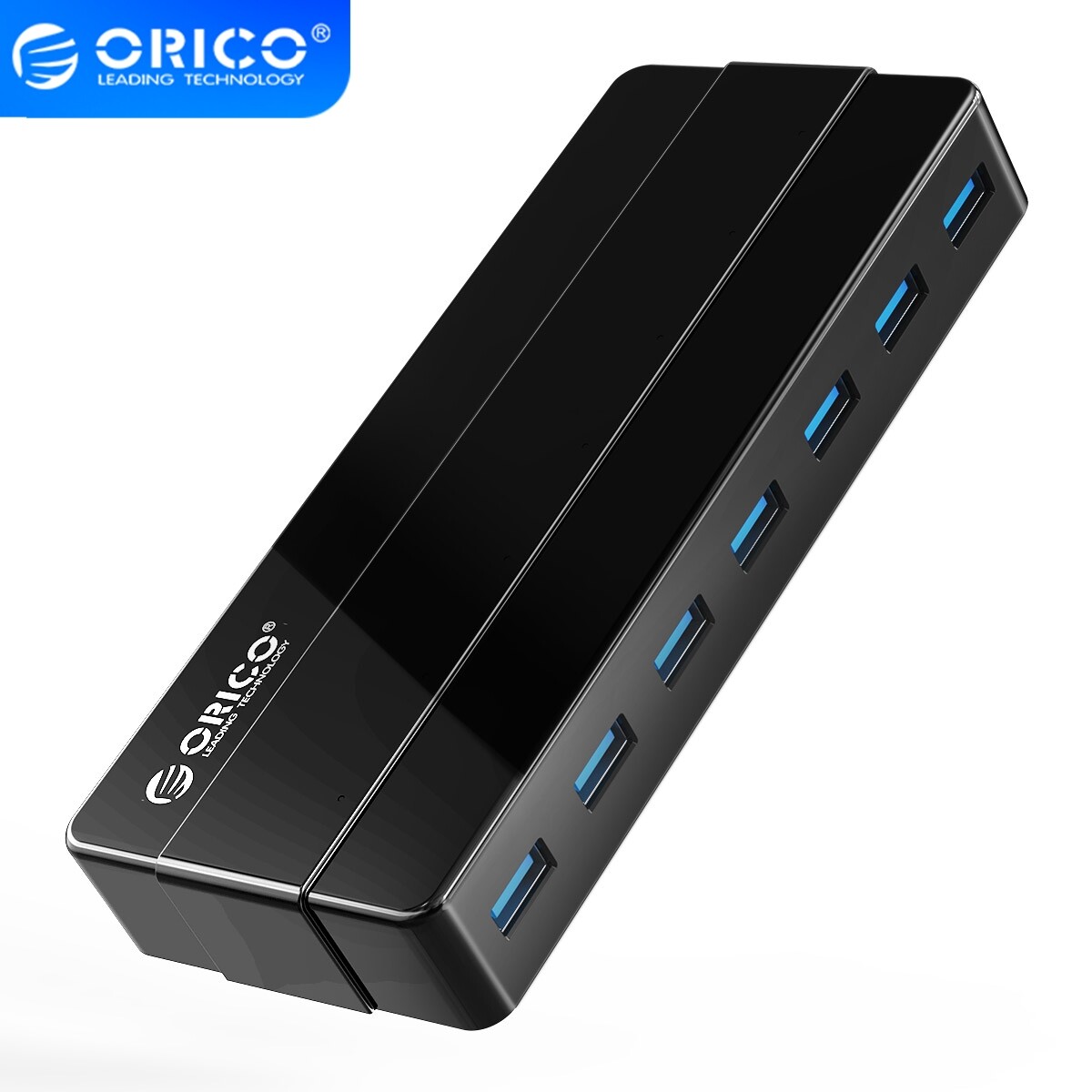 ORICO USB3.0 HUB w/ Power Adapter USB Splitter OTG Adapter for Desktop Laptop PC