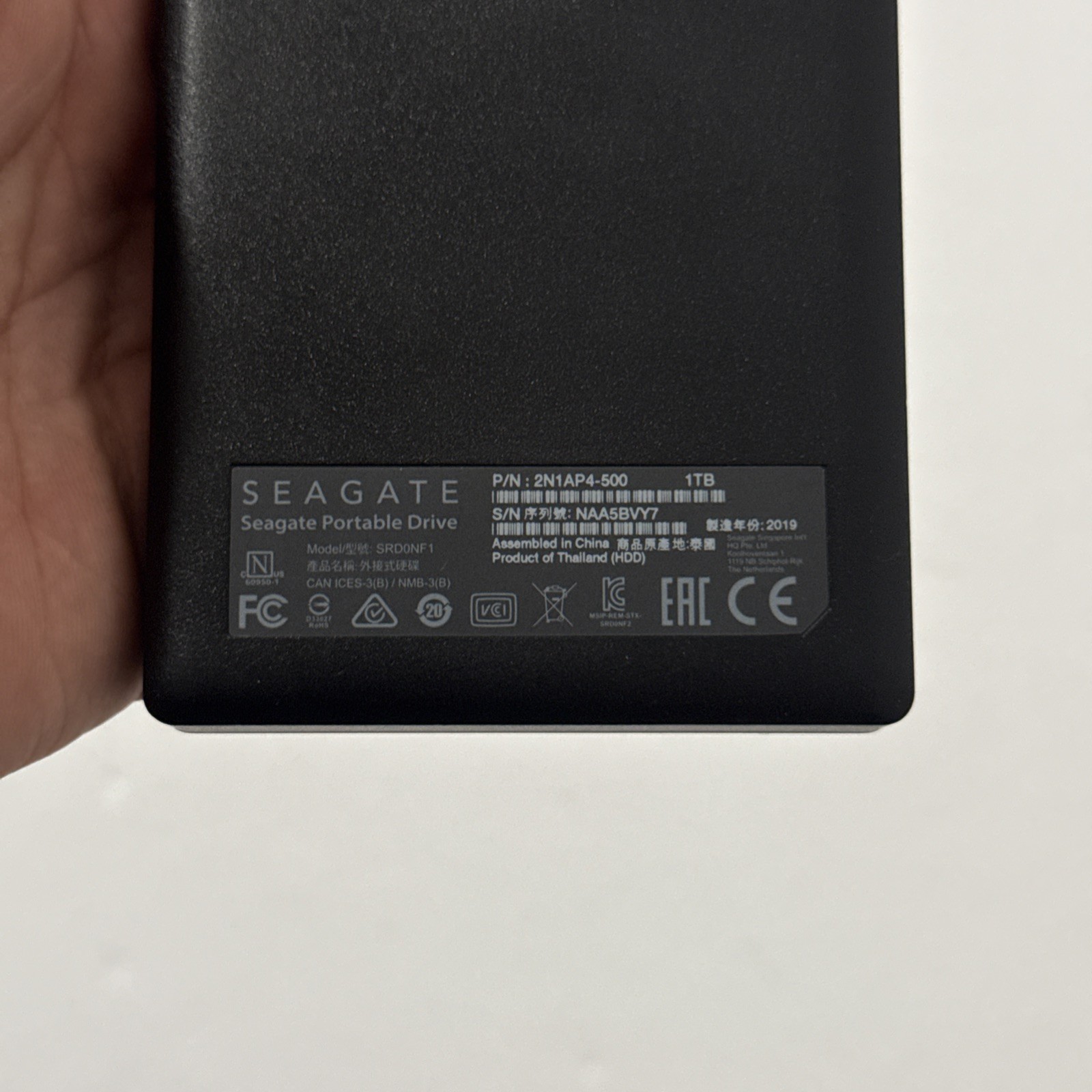 Seagate Expansion Portable External Hard Drive 1TB (SRD0NF1) – Works