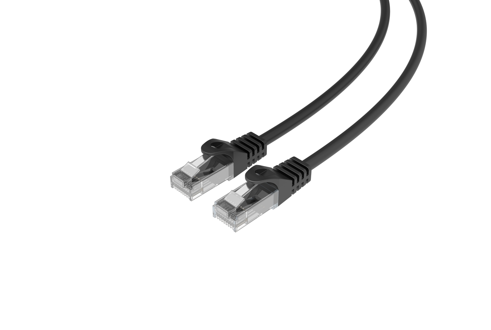 CAT6 Slim Ethernet Patch Cable Black 28AWG 1FT 50 PACK
