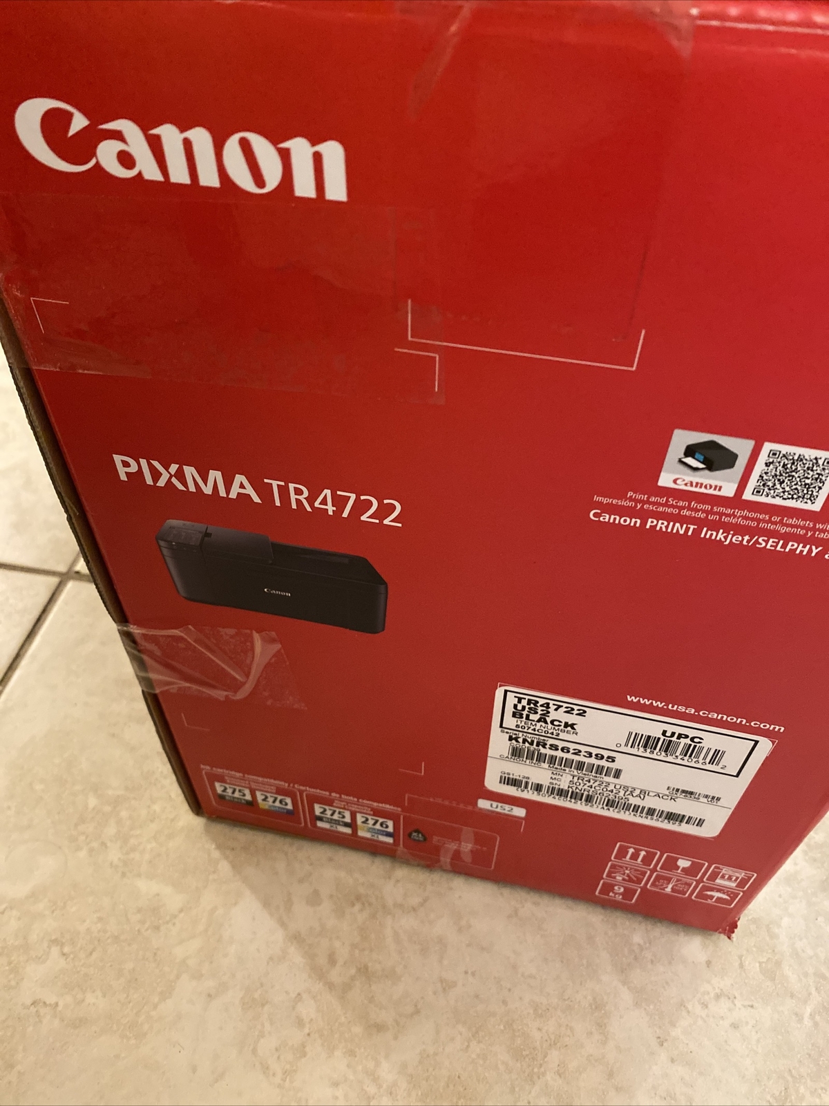 NEW Canon PIXMA TR4722 (4520) Color Printer -Wireless-All-In-One Scan Copy-FAX