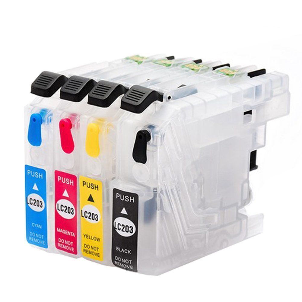 Empty Refillable Ink Cartridges for Brother LC203 MFC-J4620DW MFC-J5520DW