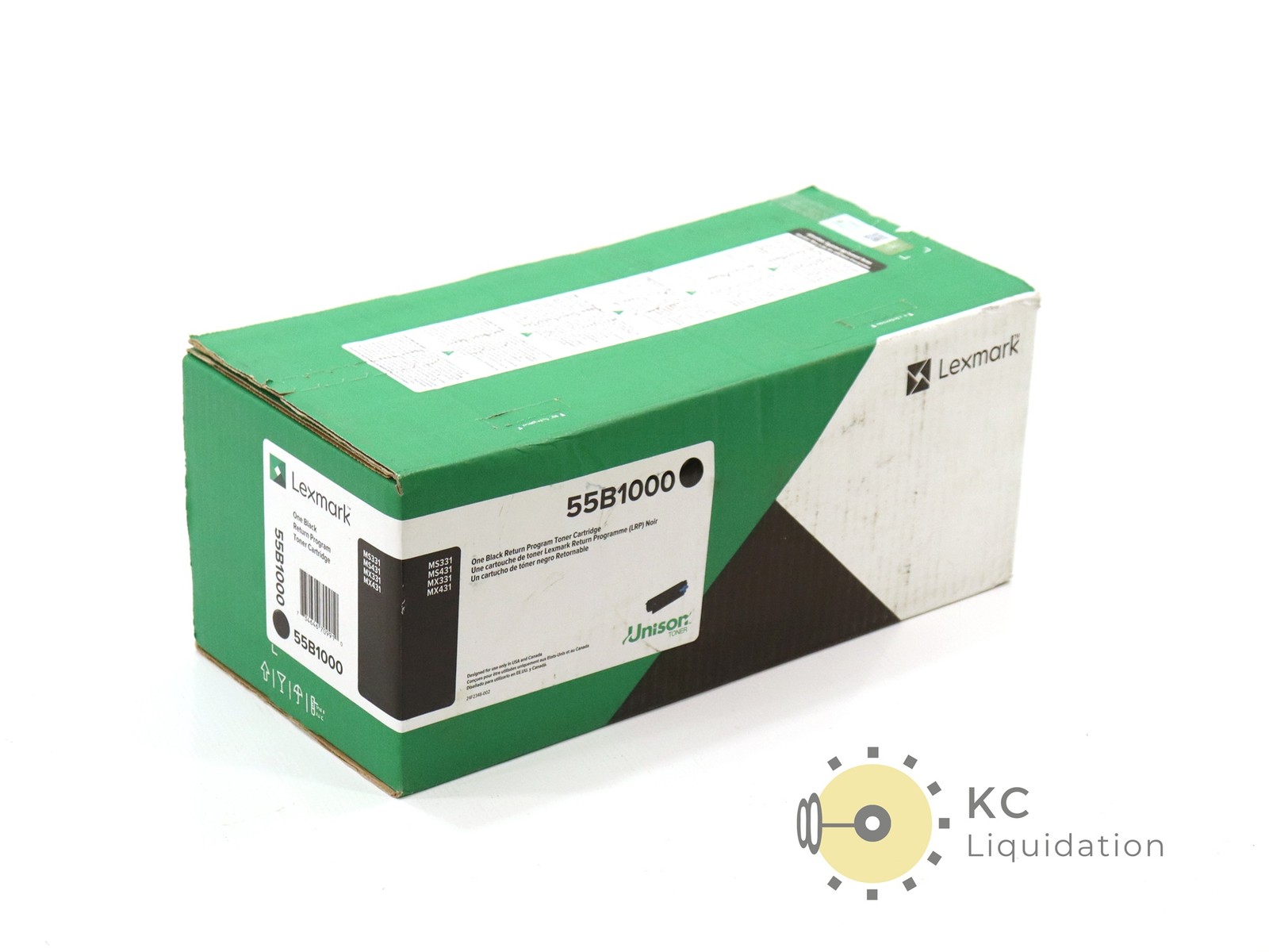 Lexmark 55B1000 Black Toner Cartridge for MS331 / MS431 / MX331 / MX431