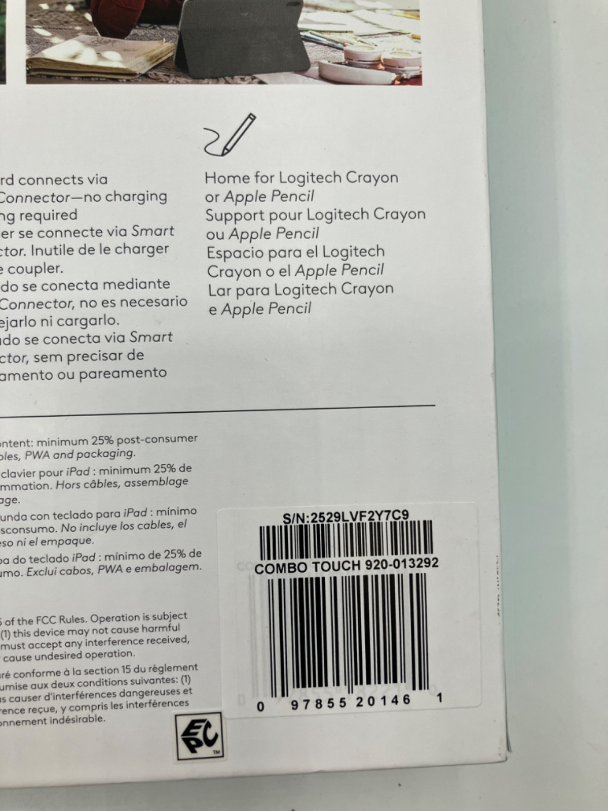 Logitech Combo Touch Detachable iPad Keyboard Case (10th gen & A16) 920-013292