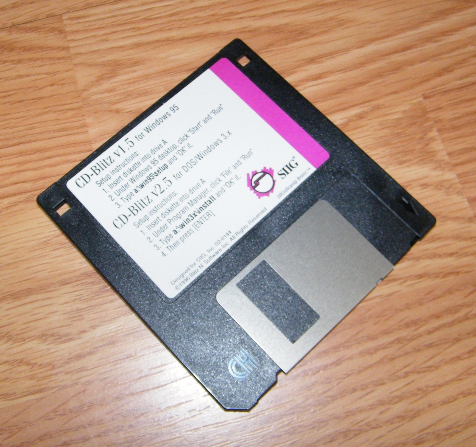 Vintage CD-Blitz v1.2 for Windows 95 & v2.5 for DOS/Windows 3.x Floppy Disk Only