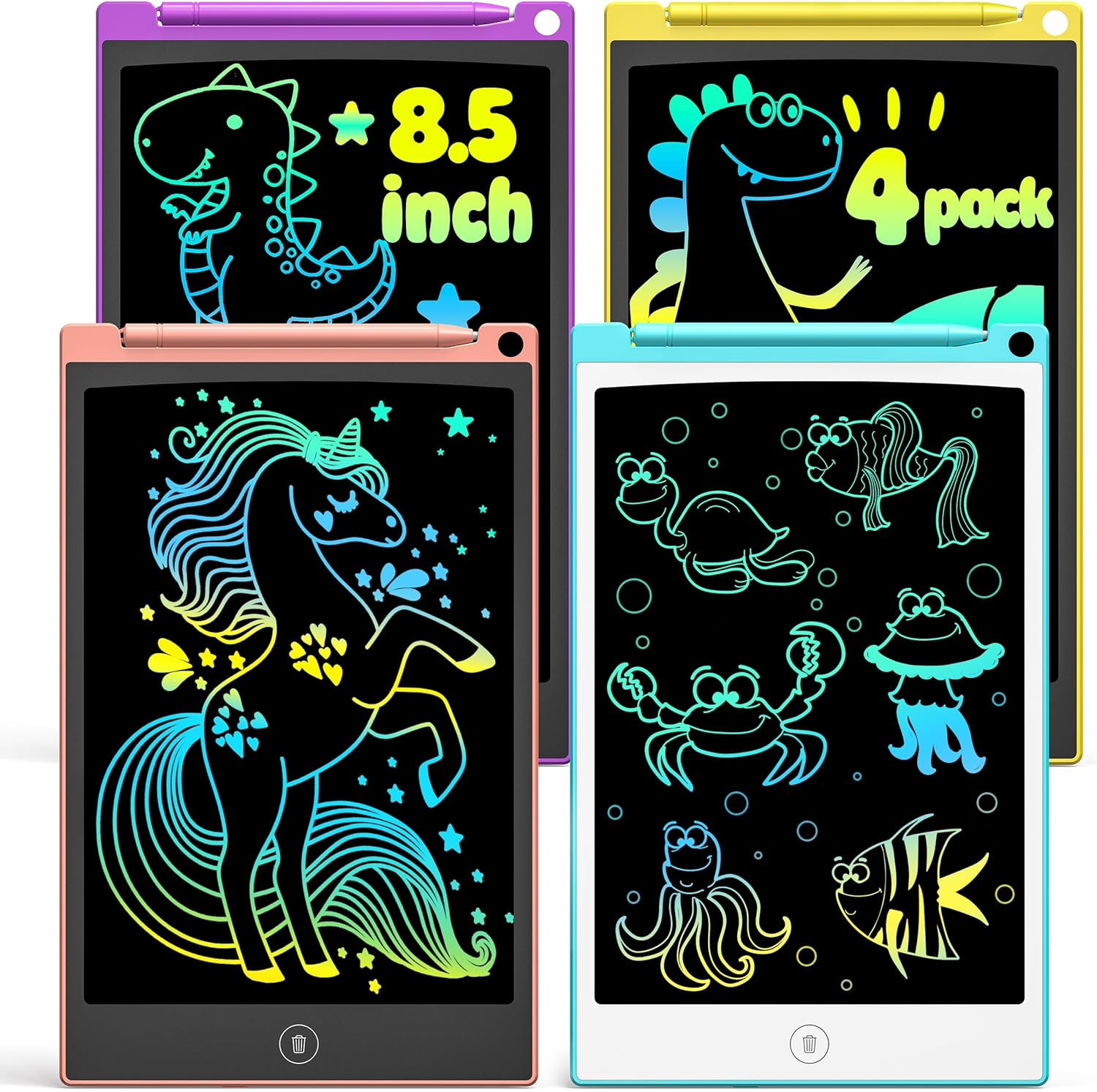8.5 Inch LCD Writing Tablet Set Colorful Doodle Drawing Boards Kids Toys[1][6]
