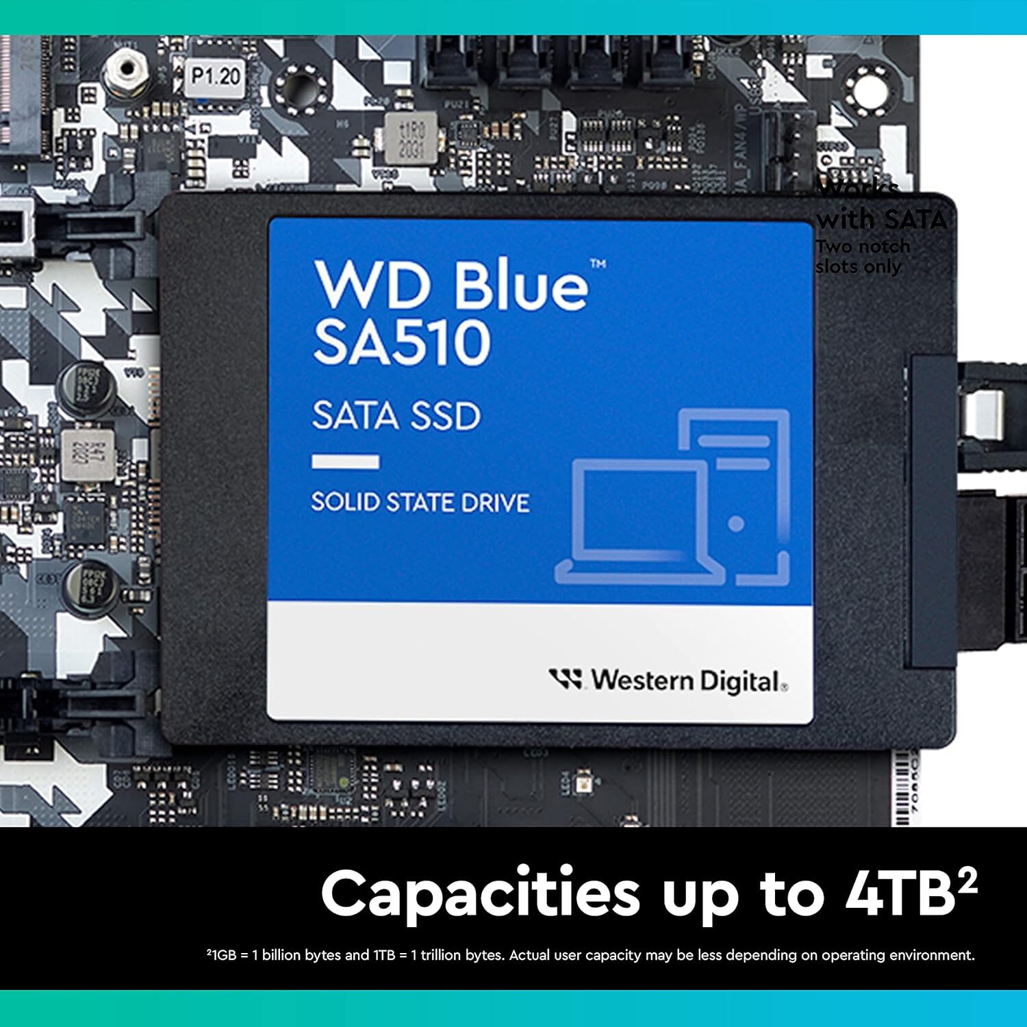WD 500GB WD Blue SA510 SATA Internal Solid State Drive SSD WDS500G3B0A