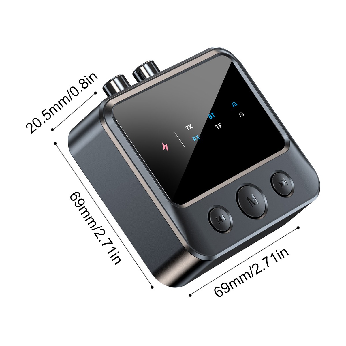 Bluetooth 5.4 Stereo Audio Receiver Transmitter AUX USB HD Music to RCA Adapter