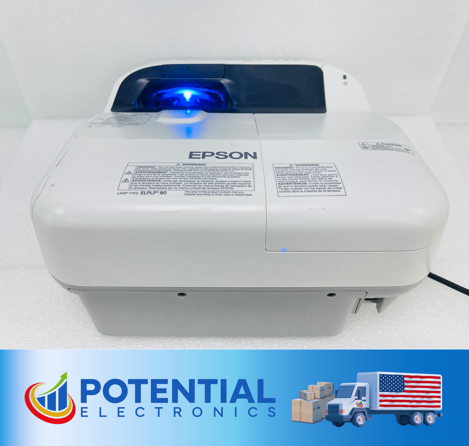 USED – Epson BrightLink 585W WXGA 3LCD Ultra Short-throw Projector (2571H)