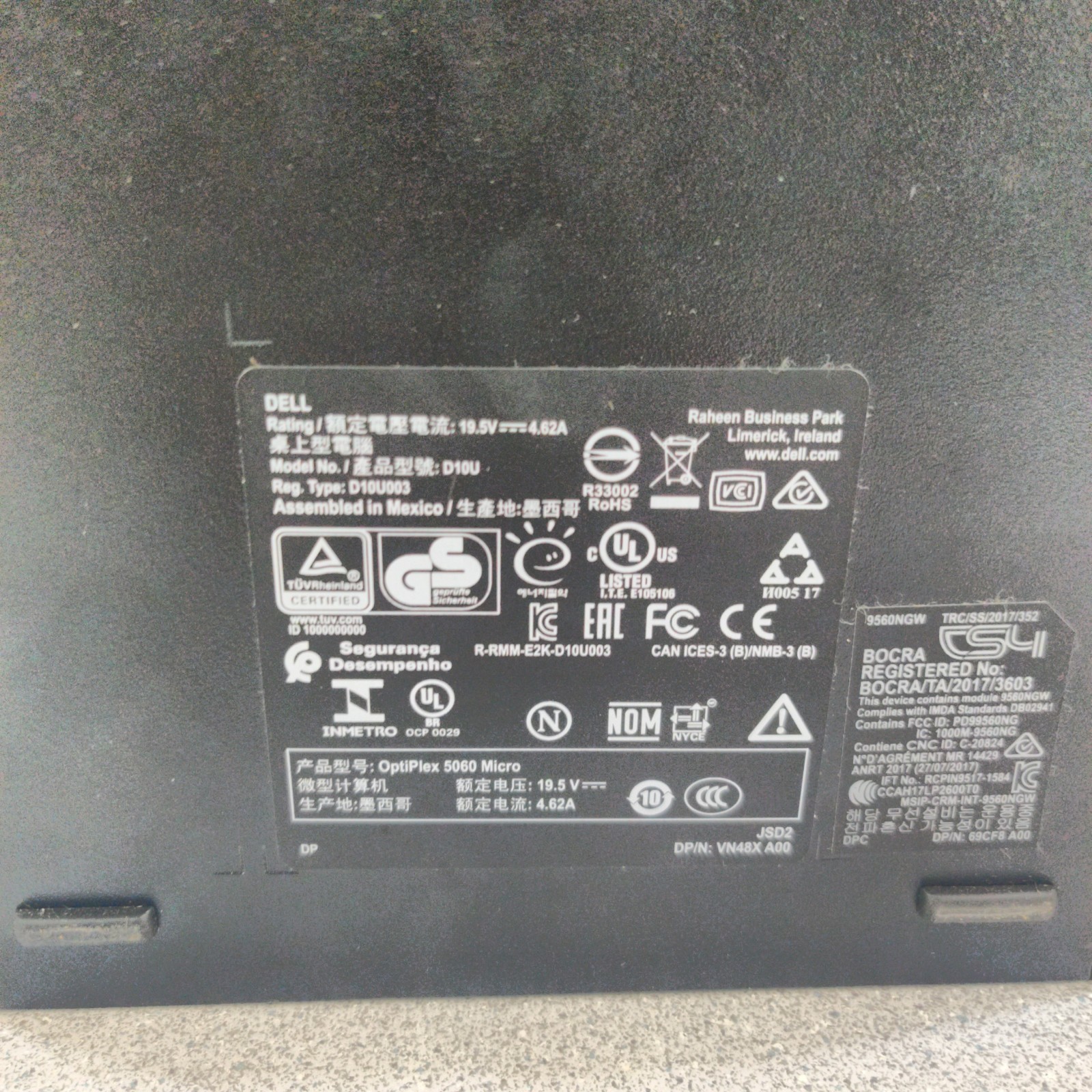 Dell OptiPlex 5060 Micro | i7-8700T | 16GB RAM | 256GB NVMe | W11 Pro | NO AC