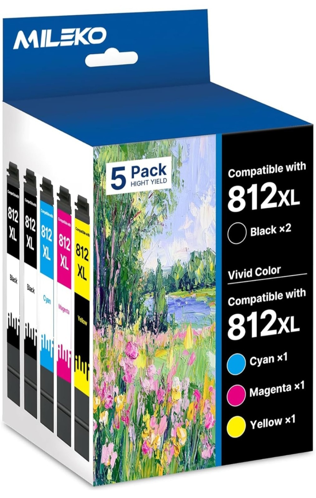 Epson 812XL 812 XL Black Color Cyan Magenta Yellow Ink Cartridges 01/2027 **READ
