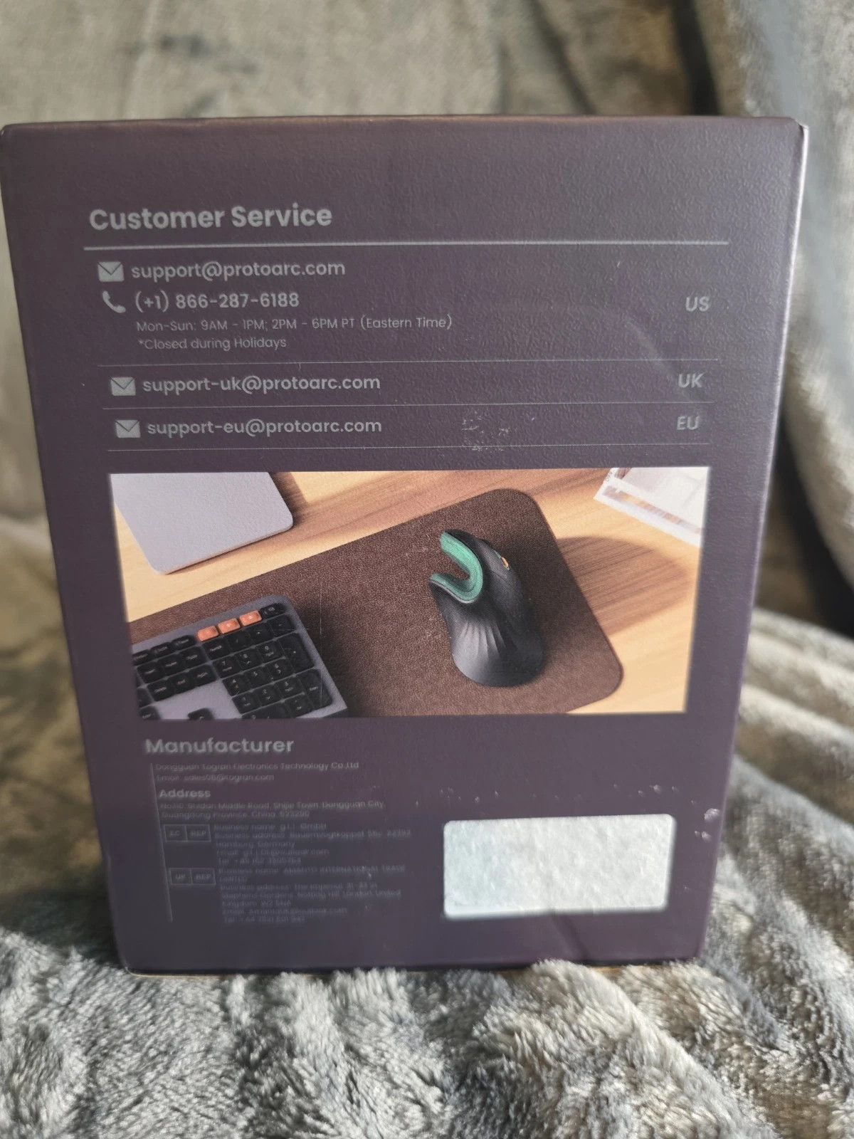 ProtoArc Ergonomic Mouse EM11 NL Bluetooth Rechargeable Wireless