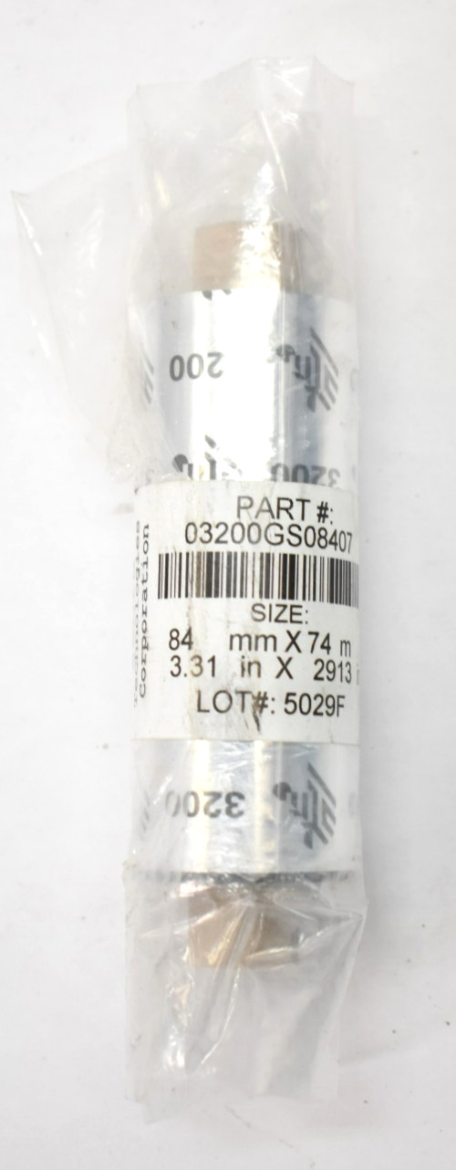 Zebra 03200GS08407 3.31″ x 244′ 3200 Wax Resin Thermal Transfer Ribbon