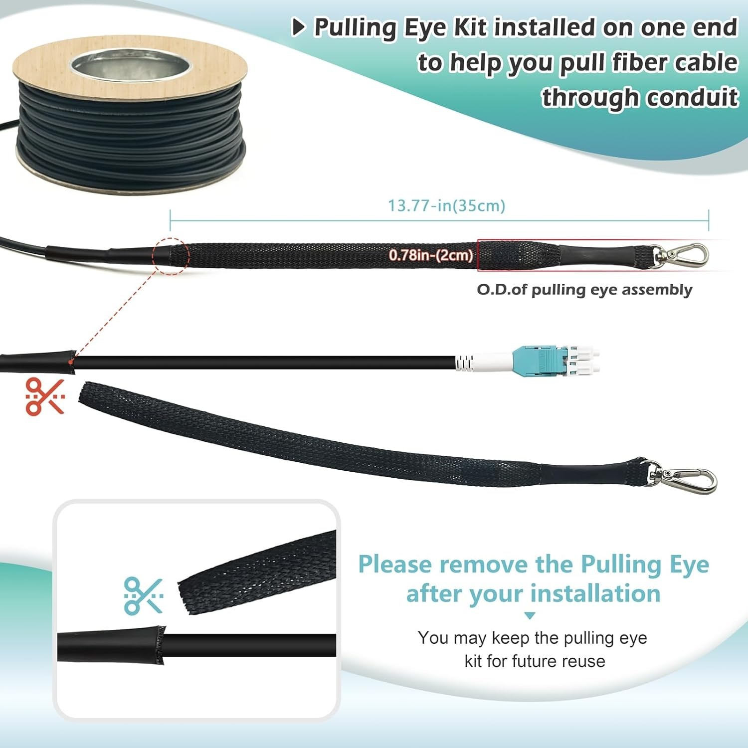 165ft LC-LC Outdoor Armored Fiber Patch Cable