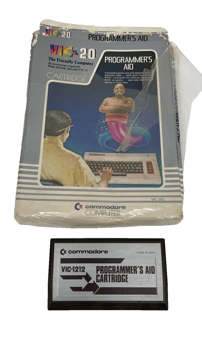 Vintage Commodore VIC-1212 Programmer’s Aid Cartridge VIC-20 In Box Jap