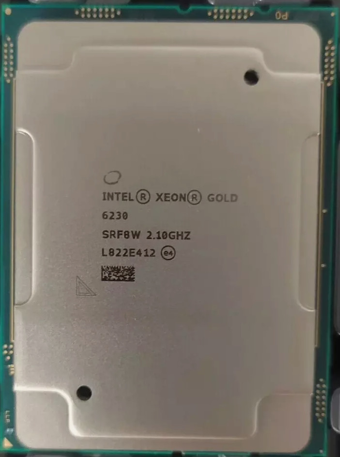 Intel Xeon Gold 6230 2.1GHz 27.5MB 20-Core 125W LGA3647 SRF8W 20MB Gold 6230