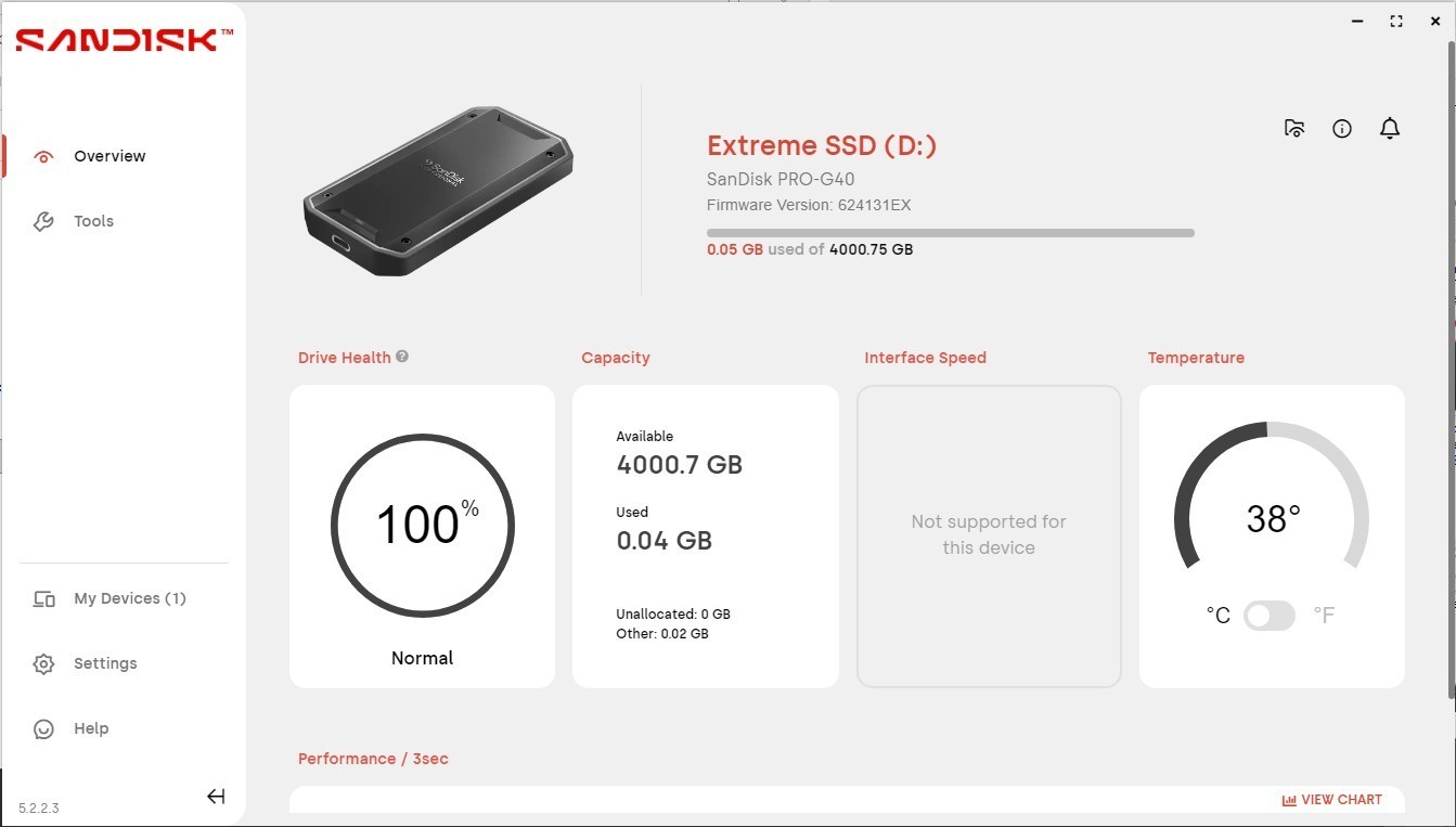SanDisk Extreme PRO V2 4TB USB-C Portable External SSD (SDSSDE61-4T00-G25)